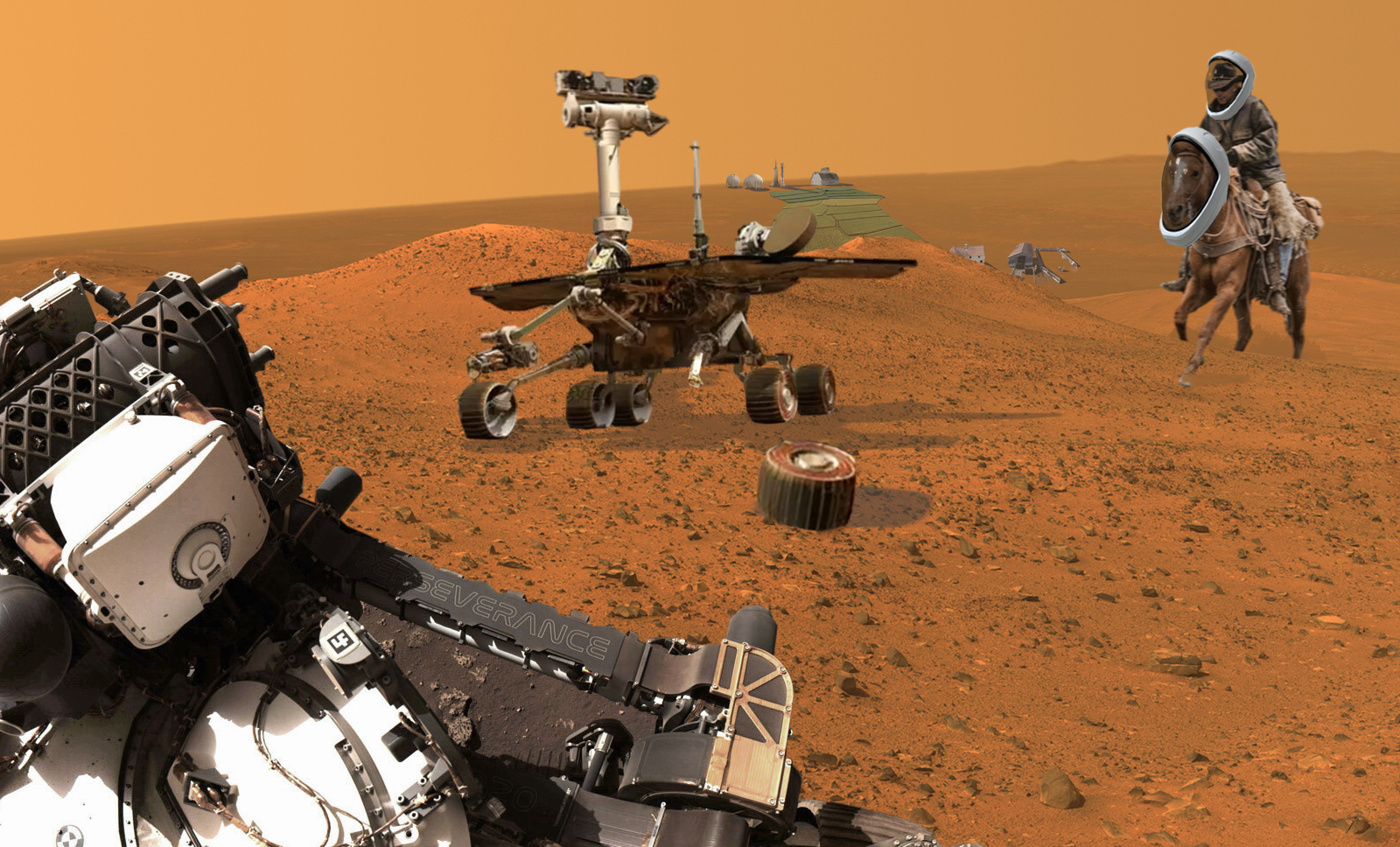 Perseverance and a Syrtis Ranch cowhand assist the disabled Chinese lander