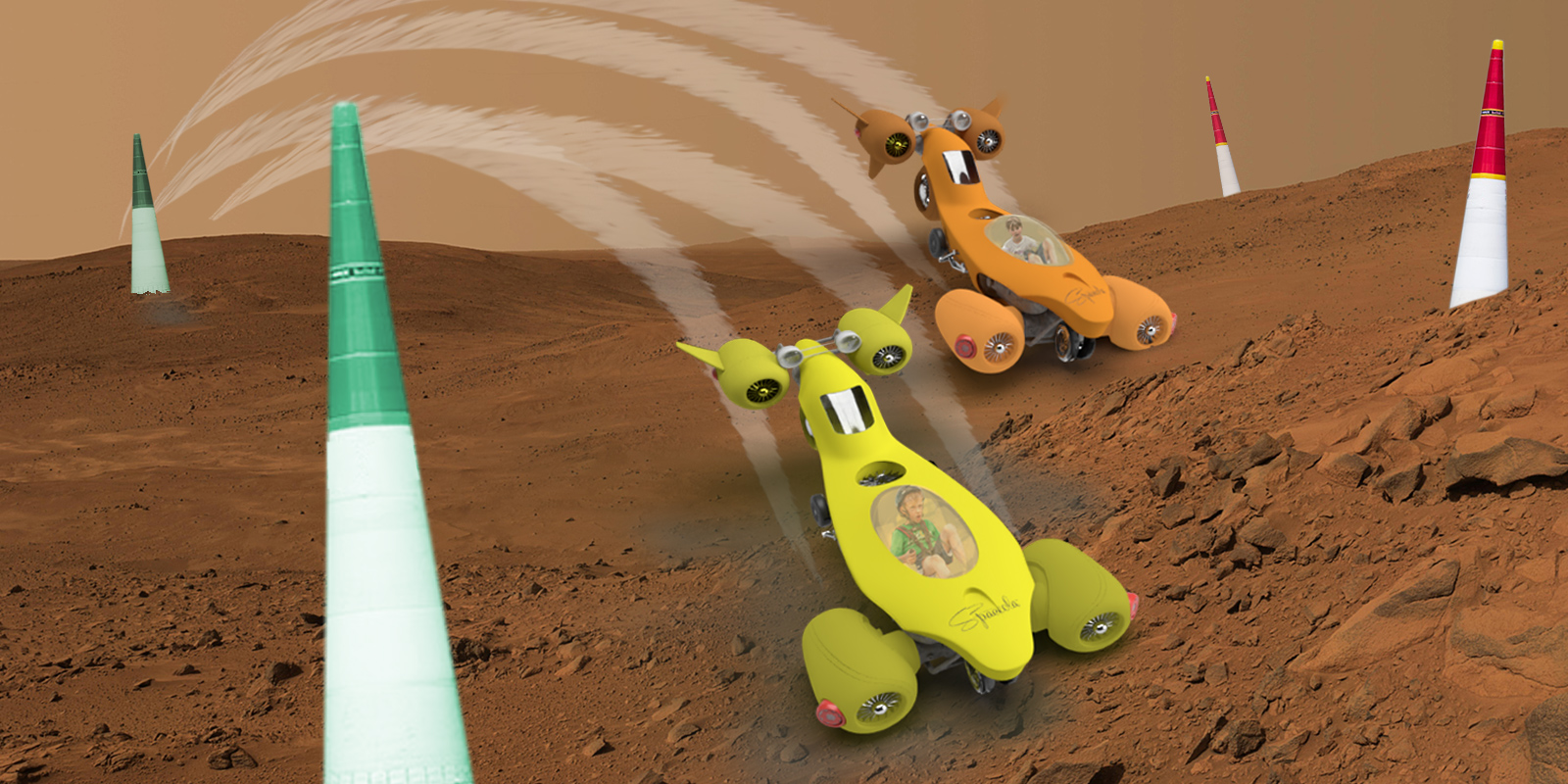 Drone Racing training center at Syrtis Ranch on Mars.